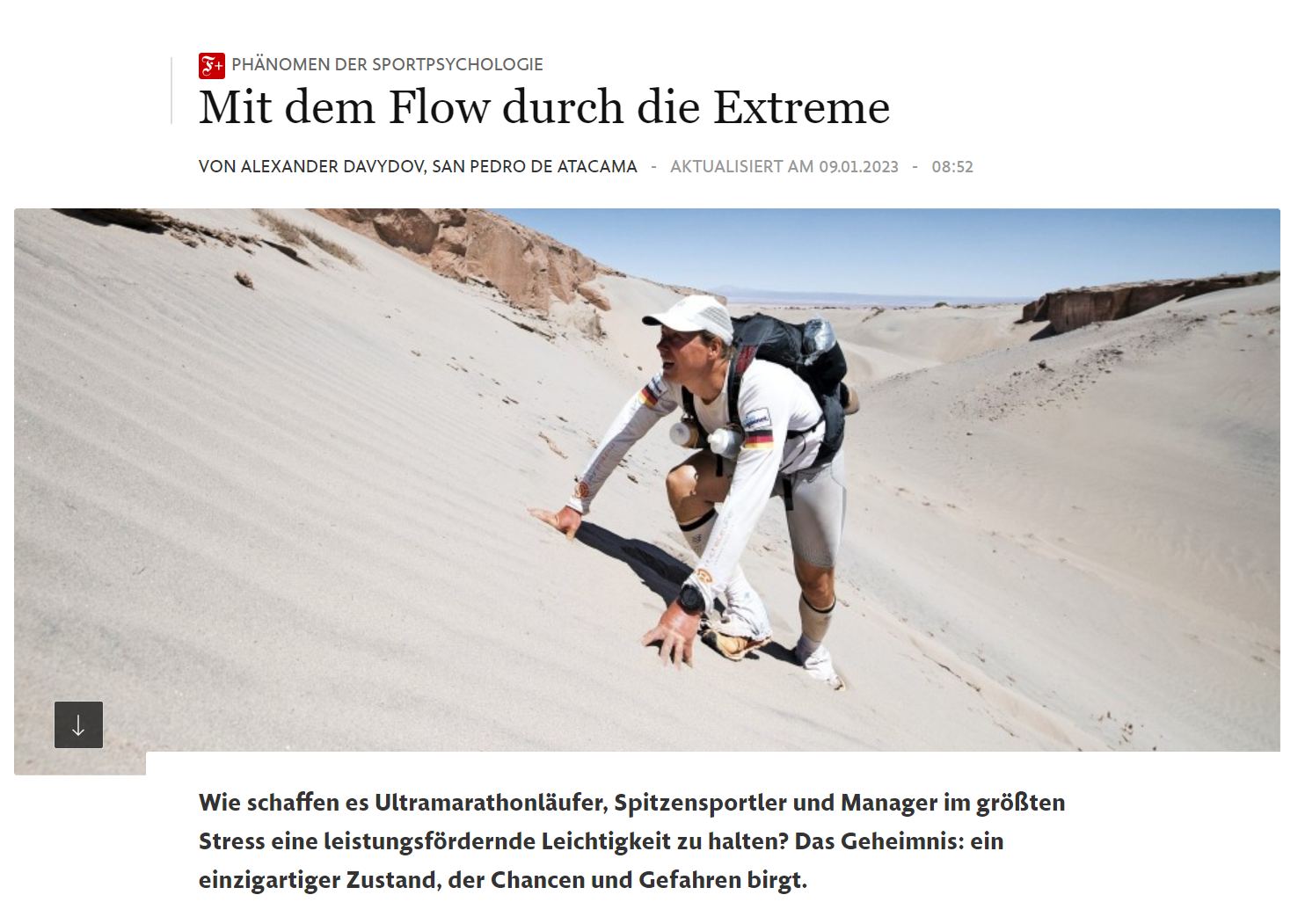 Im Flow durch die Extreme Dr. Michele Ufer